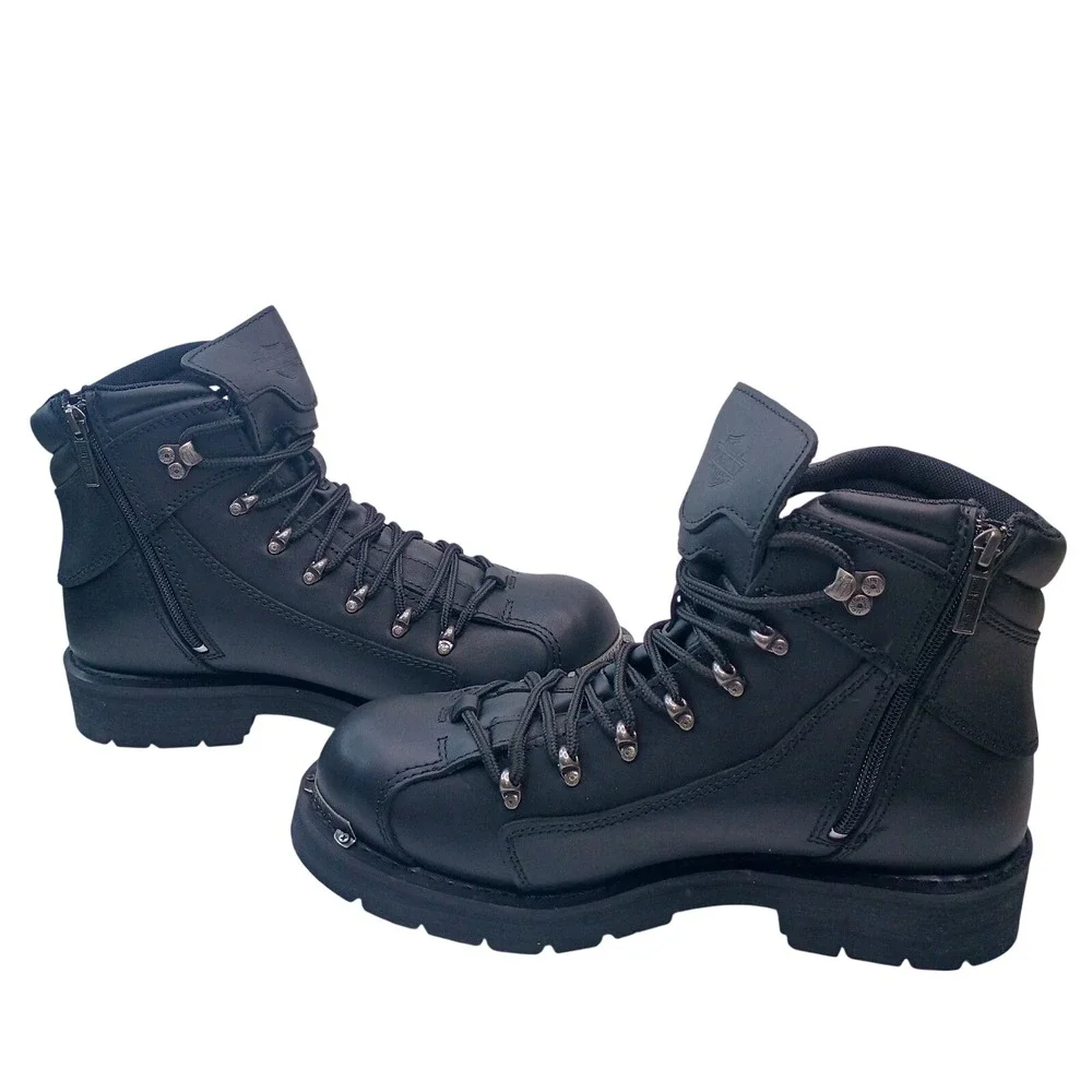 Harley-Davidson Electron Men Black Leather Motorcycle Boots D96017 Men Sz 13 NEW